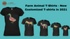 Farm Animal T-Shirts - New Customized T-shirts in 2021
