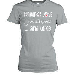 Grandmas Love Maltipoos and Wine