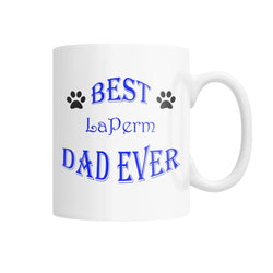Best LaPerm Dad Ever White Coffee Mug