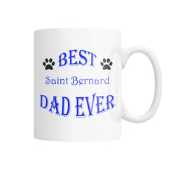 Best Saint Bernard Dad Ever White Coffee Mug
