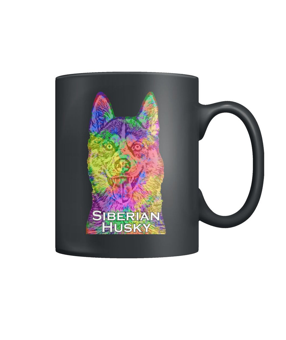 Siberian Husky Watercolor Mug
