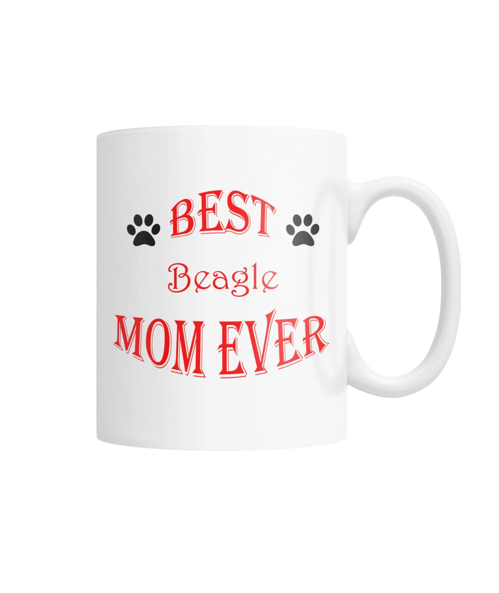 Best Beagle Mom Ever White Coffee Mug