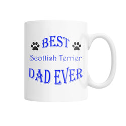 Best Scottish Terrier Dad Ever White Coffee Mug