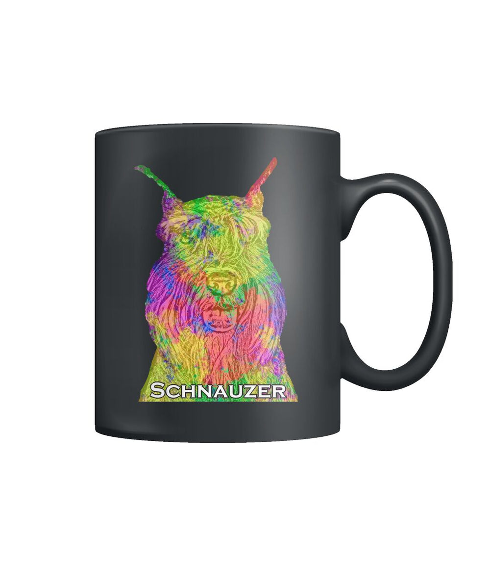 Schnauzer with Cropped Ears Watercolor Mug