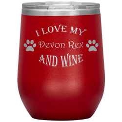 I Love My Devon Rex and Wine