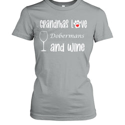 Grandmas Love Dobermans and Wine