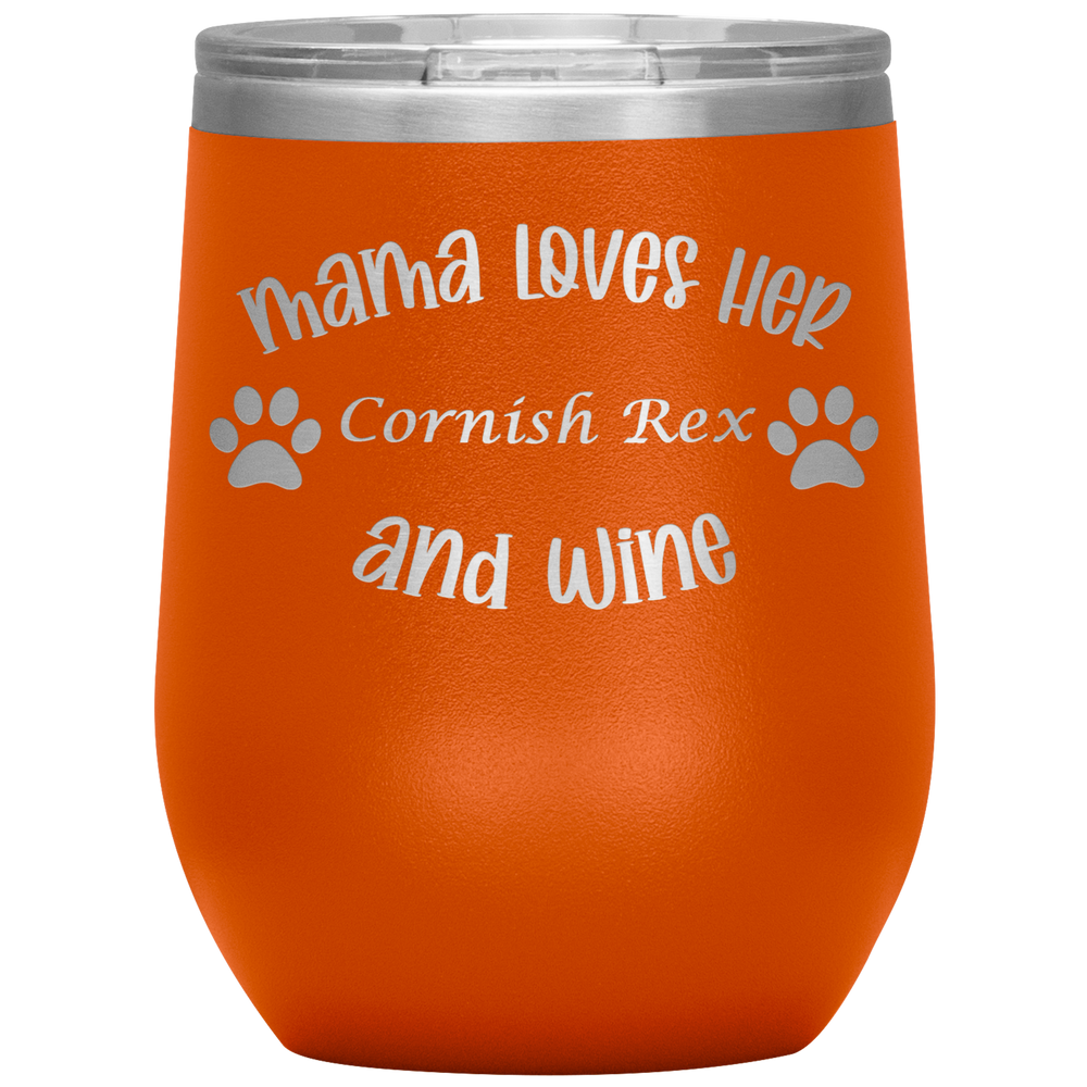 Mama Loves Her Cornish Rex and Wine
