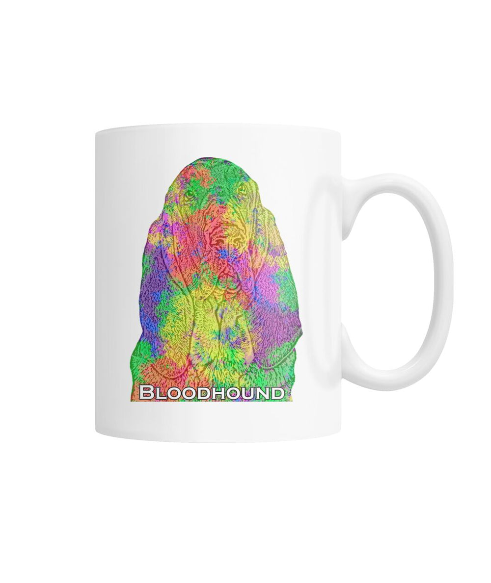 Bloodhound Watercolor Mug