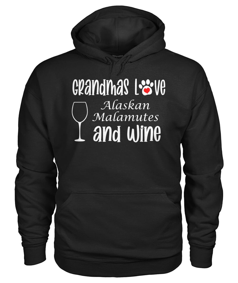 Grandmas Love Alaskan Malamutes and Wine