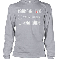 Grandmas Love Dobermans and Wine