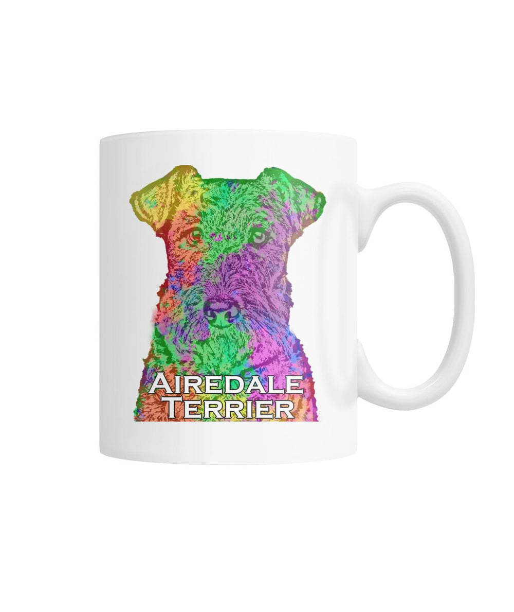 Airedale Terrier Watercolor Mug