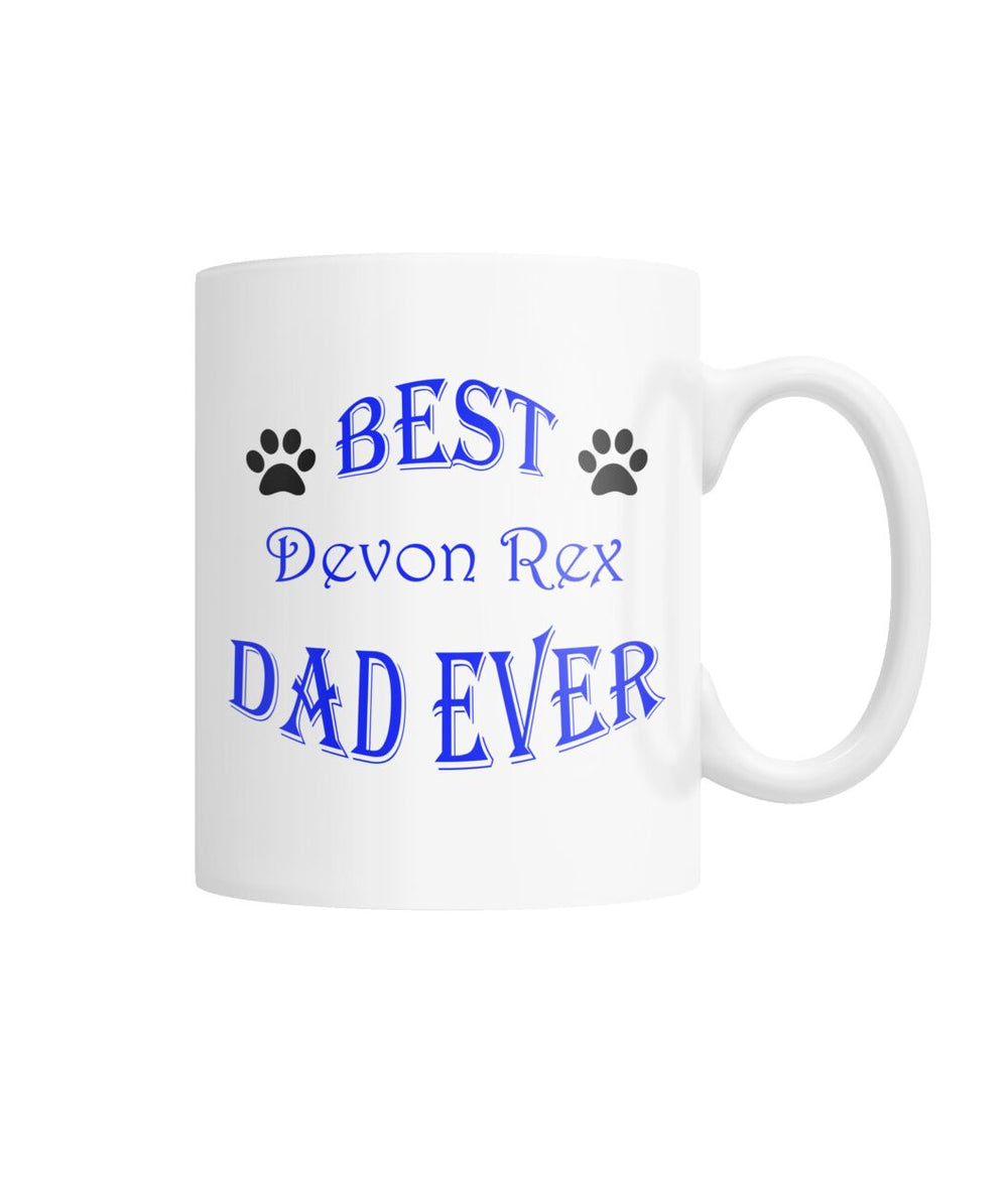 Best Devon Rex Dad Ever White Coffee Mug