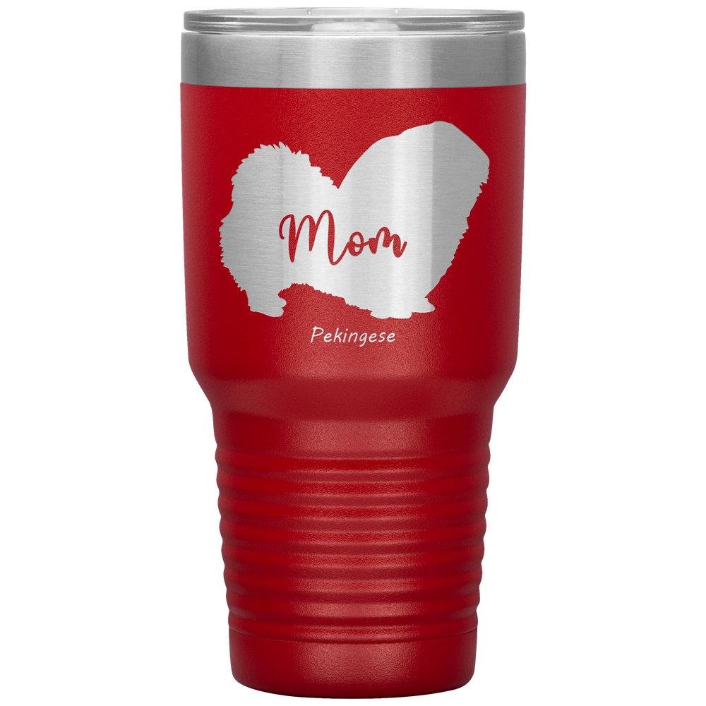 Pekingese Mom Silhouette 30 Oz. Tumbler