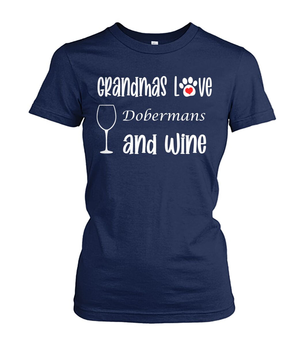 Grandmas Love Dobermans and Wine