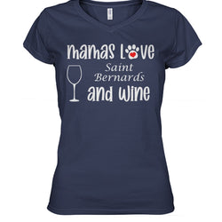 Mamas Love Saint Bernards and Wine