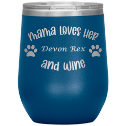 Mama Loves Her Devon Rex and Wine