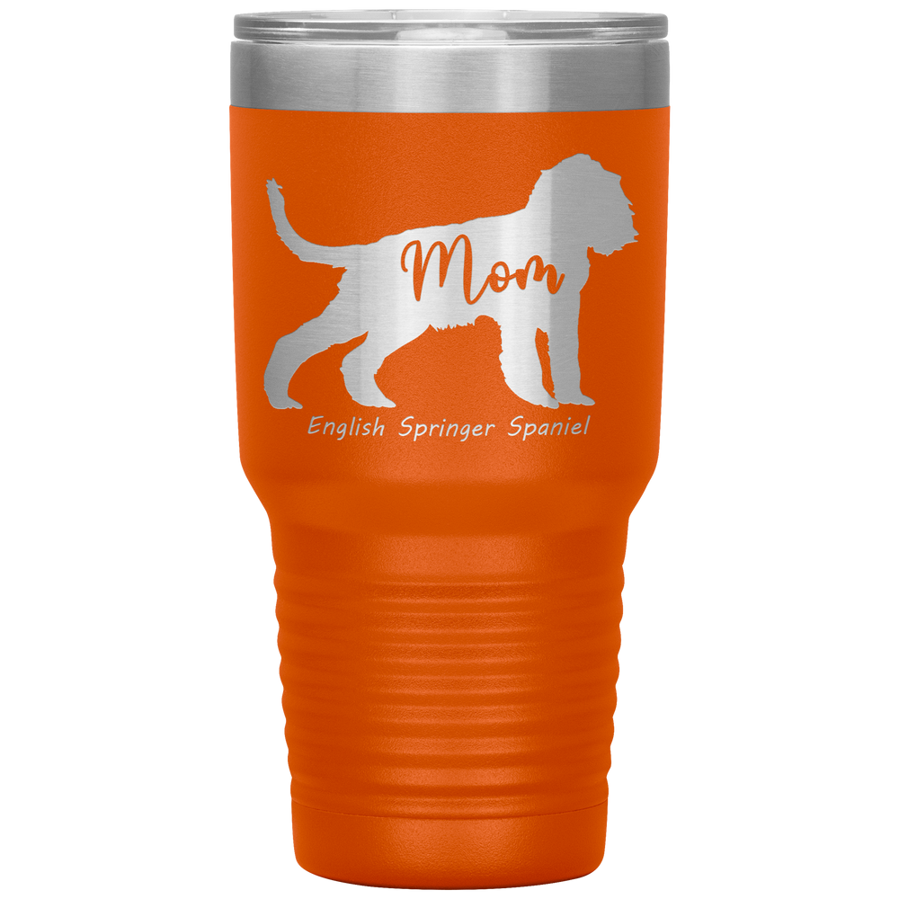 English Springer Spaniel Mom Silhouette 30 Oz. Tumbler