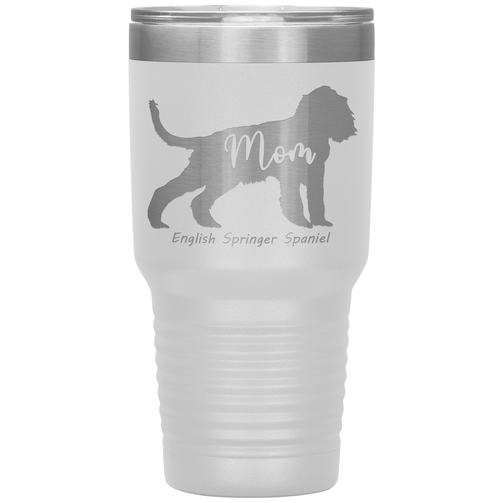 English Springer Spaniel Mom Silhouette 30 Oz. Tumbler