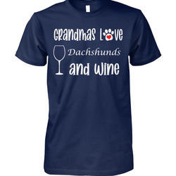 Grandmas Love Dachshunds and Wine