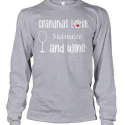 Grandmas Love Siamese and Wine
