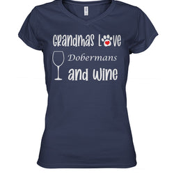 Grandmas Love Dobermans and Wine