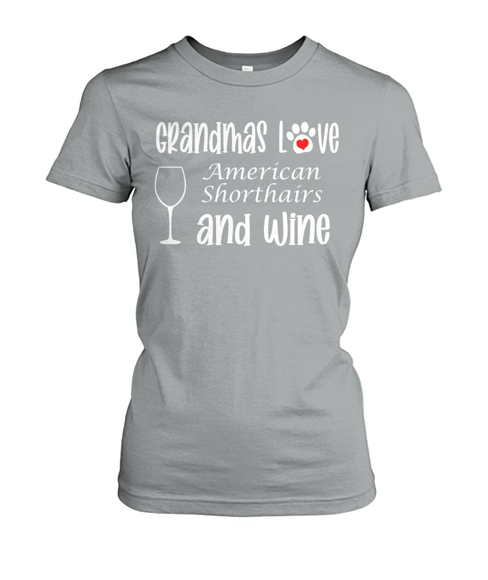 Grandmas Love American Shorthairs and Wine