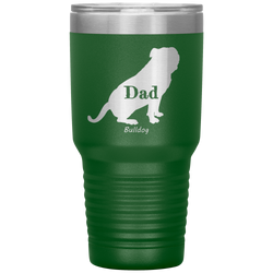 Bulldog Dad Silhouette 30 Oz. Tumbler