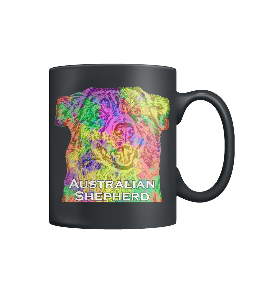 Australian Shepherd Watercolor Mug