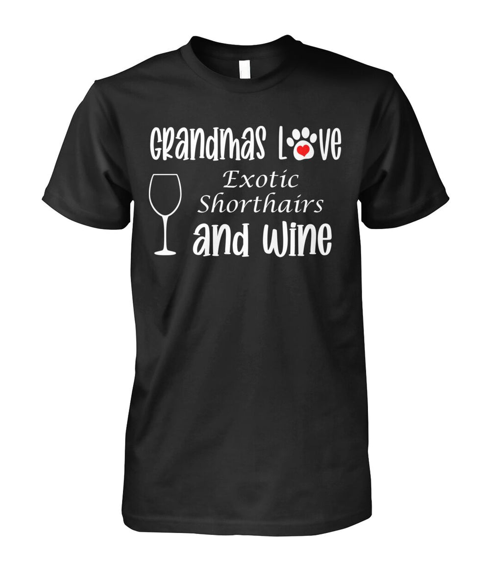 Grandmas Love Exotic Shorthairs and Wine
