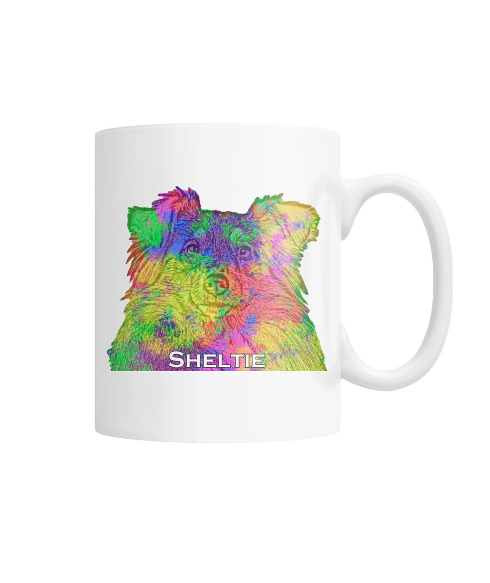 Sheltie Watercolor Mug