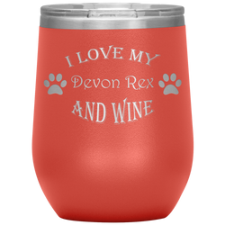 I Love My Devon Rex and Wine
