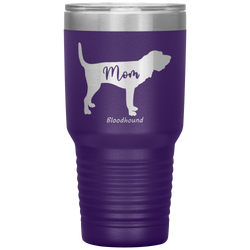 Bloodhound Mom Silhouette 30 Oz. Tumbler