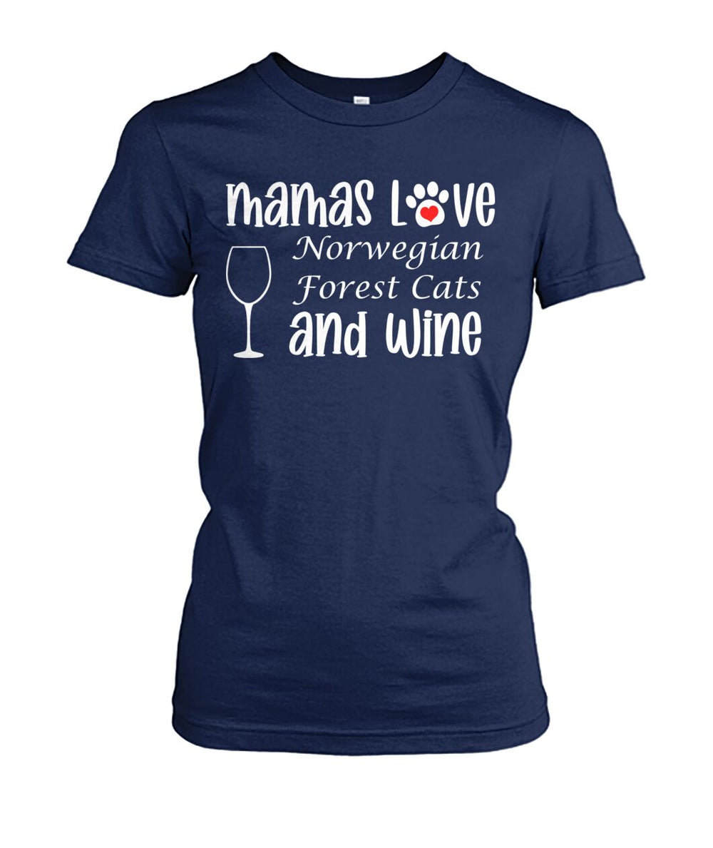 Mamas Love Norwegian Forest Cats and Wine