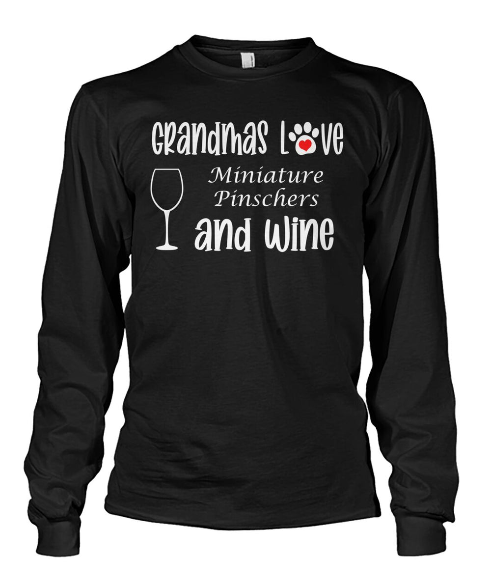 Grandmas Love Miniature Pinschers and Wine