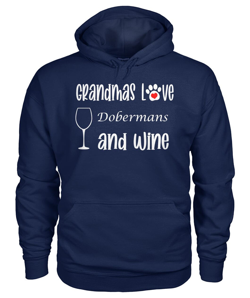 Grandmas Love Dobermans and Wine