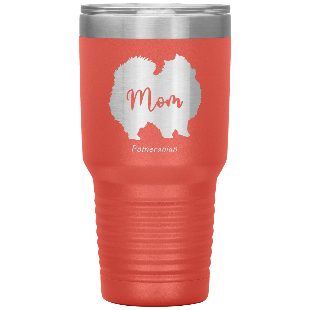 Pomeranian Mom Silhouette 30 Oz. Tumbler