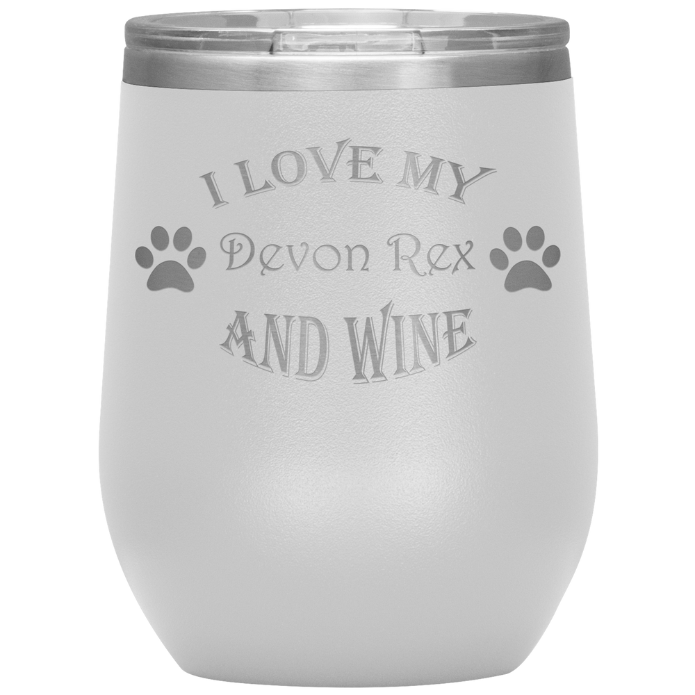 I Love My Devon Rex and Wine