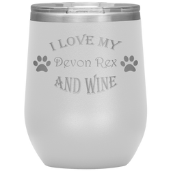 I Love My Devon Rex and Wine