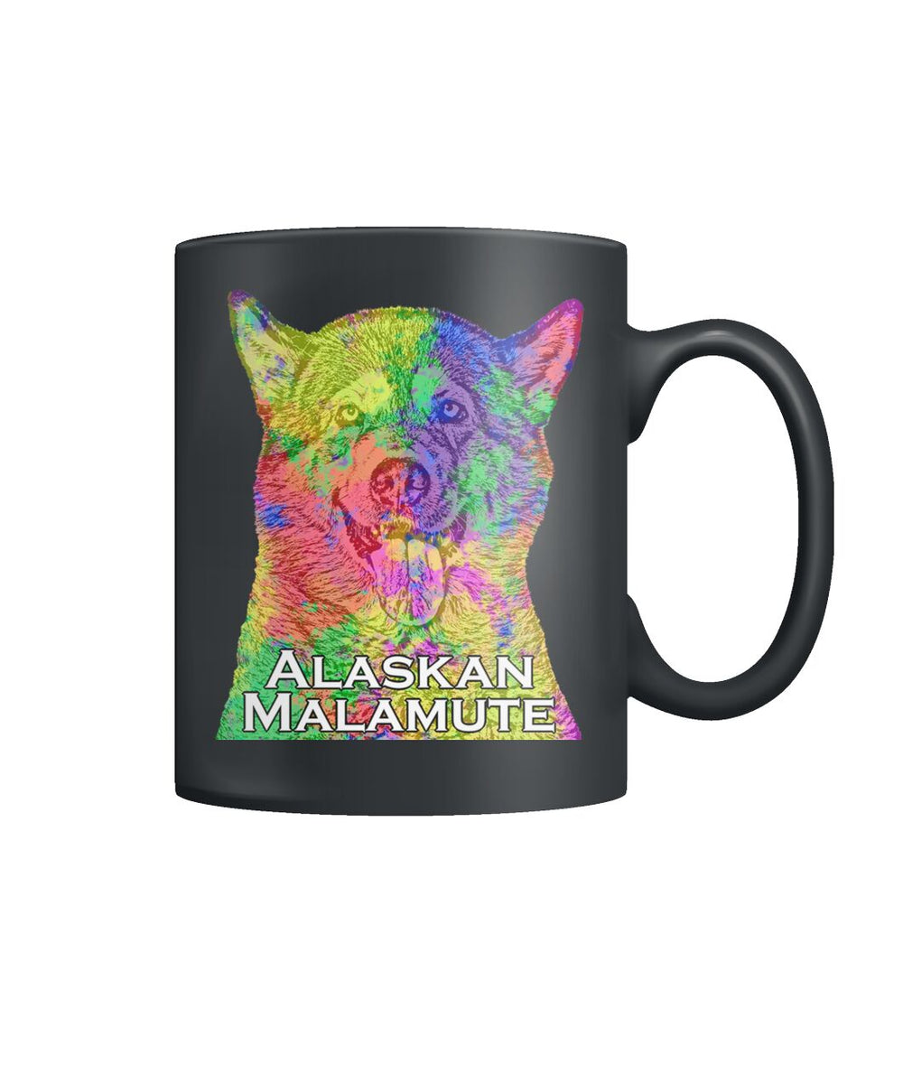 Alaskan Malamute Watercolor Mug