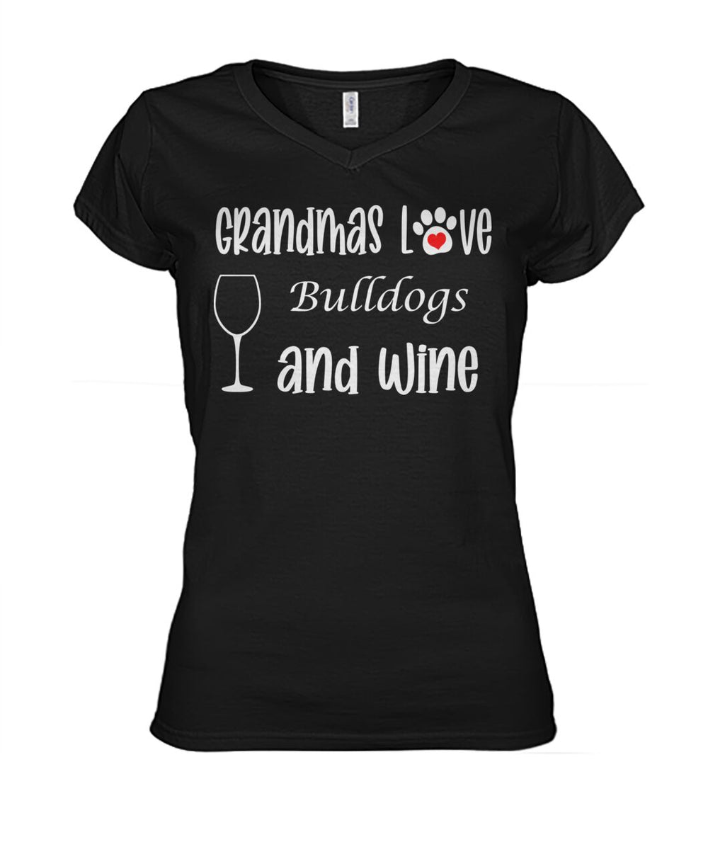 Grandmas Love Bulldogs and Wine