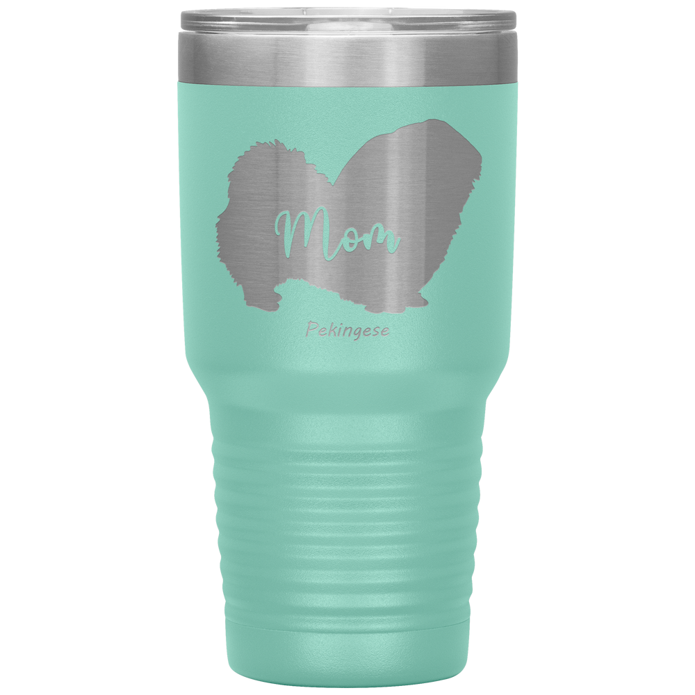 Pekingese Mom Silhouette 30 Oz. Tumbler