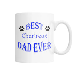 Best Chartreux Dad Ever White Coffee Mug