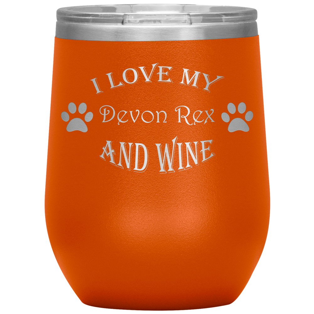 I Love My Devon Rex and Wine