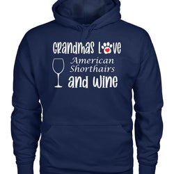 Grandmas Love American Shorthairs and Wine