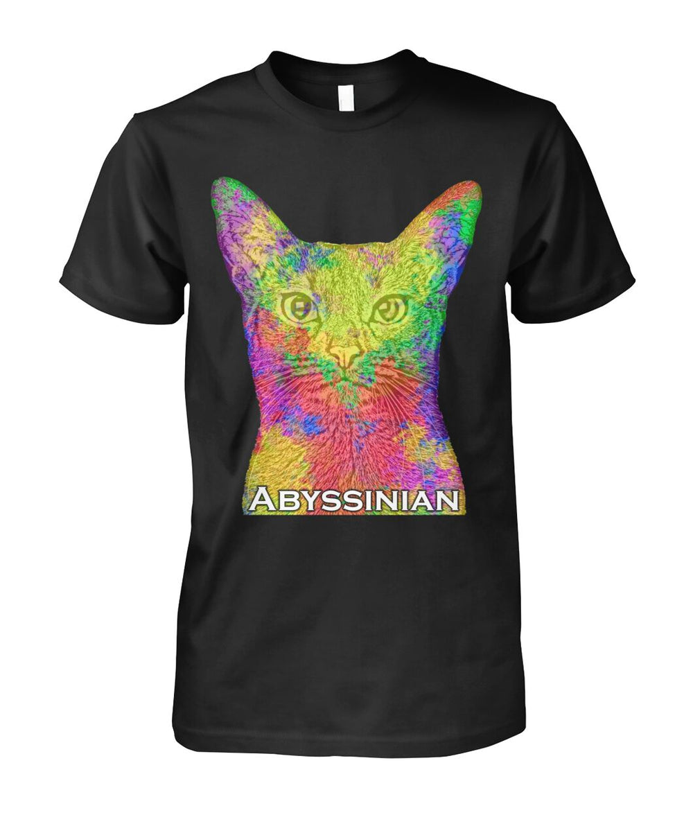 Abyssinian Watercolor Men's T-Shirt, Unisex T-Shirt, Long Sleeve Shirt, Hoodie, Women's Crew Neck, Women's V-Neck