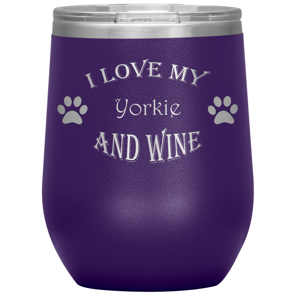 I Love My Yorkie and Wine