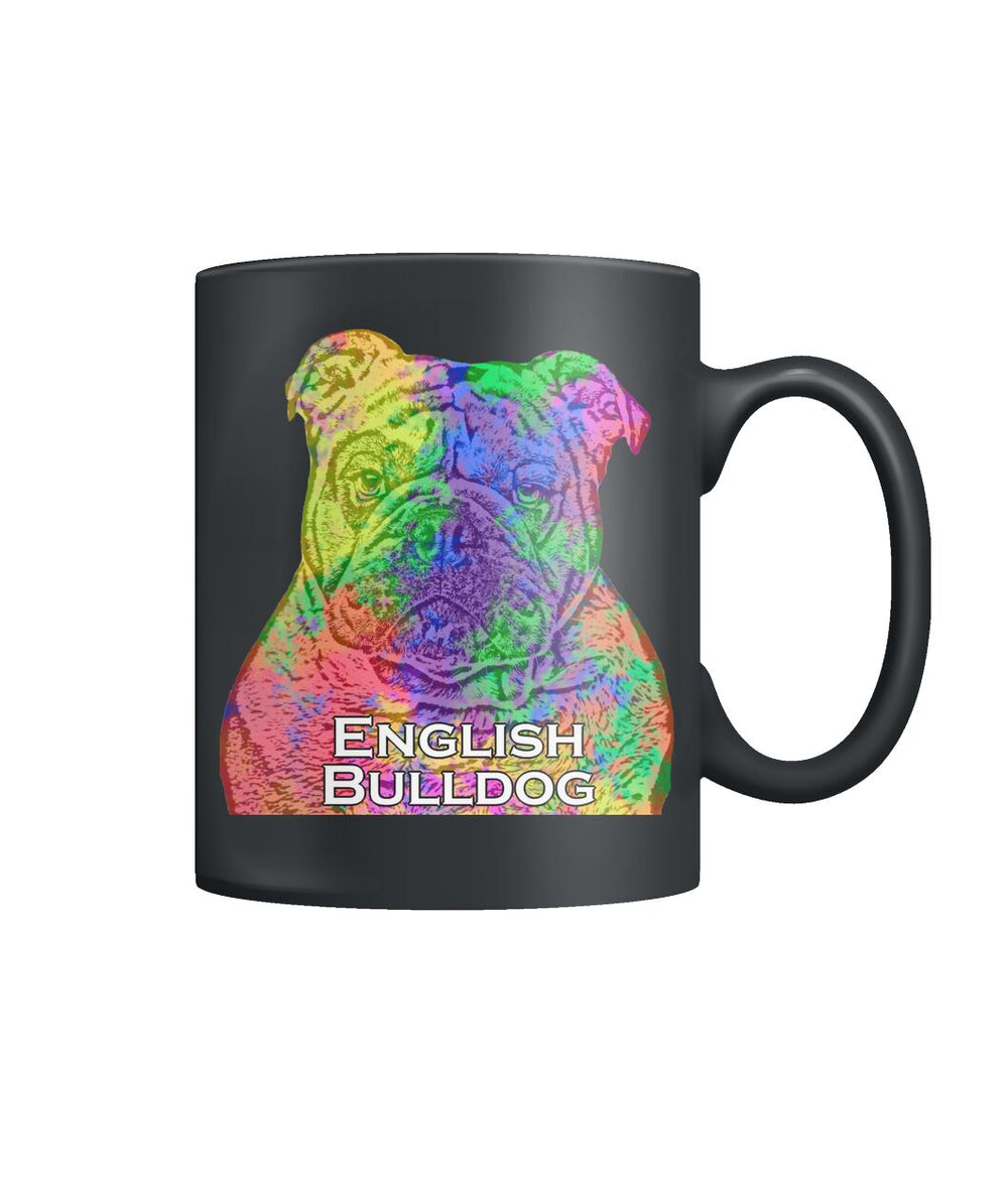 English Bulldog Watercolor Mug