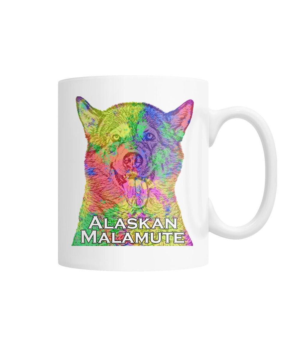 Alaskan Malamute Watercolor Mug