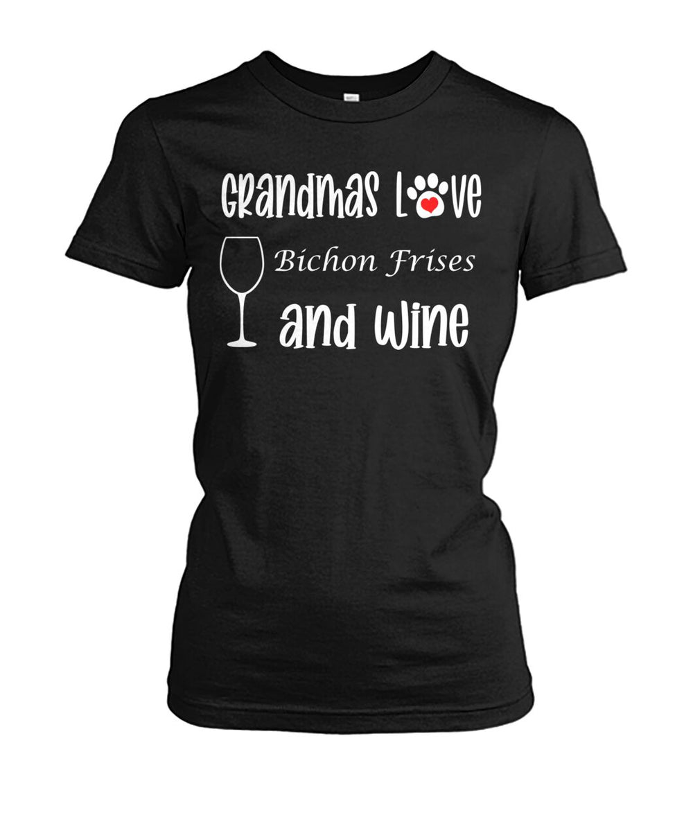 Grandmas Love Bichon Frises and Wine