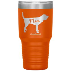 Bloodhound Mom Silhouette 30 Oz. Tumbler